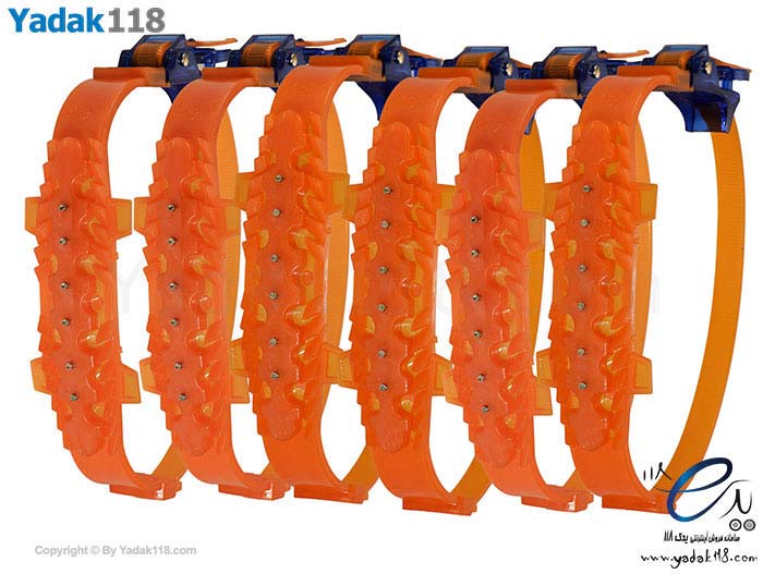 زنجیر چرخ ژله‌ای (نانو پلیمری) 6 کمربندی نارنجی