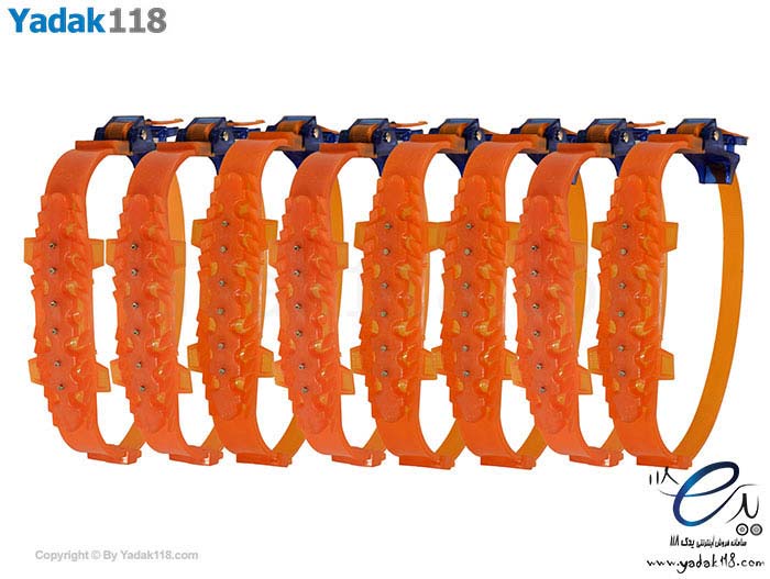 زنجیر چرخ ژله‌ای (نانو پلیمری) 8 کمربندی نارنجی