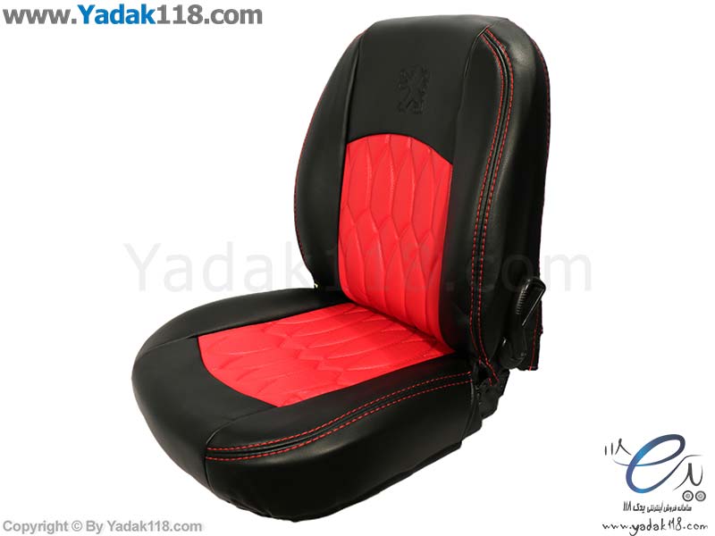 روکش صندلی پژو 206 چرم مشکی قرمز یاشار
