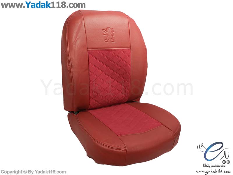 روکش صندلی خودرو پژو 206 چرم و مخمل قرمز یاشار