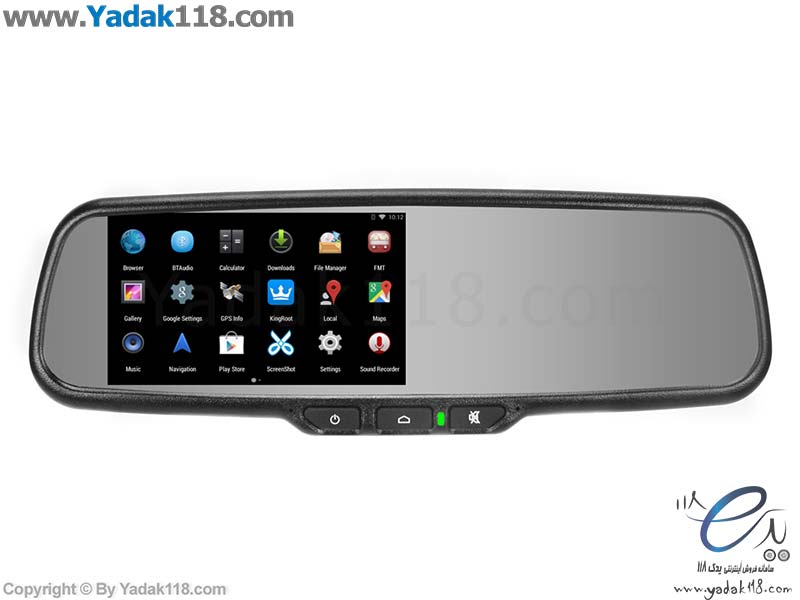 آینه هوشمند 5 اینچ  ALFA مناسب برای پراید - آینه اندرویدی خودرو - یدک 118