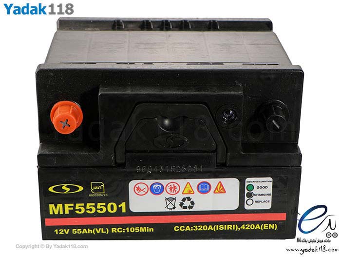 باتری اتمی 55 آمپر واریان (صبا باتری) Varian MF55501